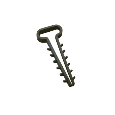 Afbeelding van Kabelklem Rechthoekig Ø12x6mm. Zwart. Zwart 100 Stuks