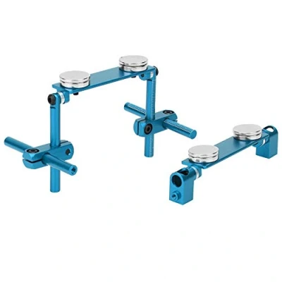 Afbeelding van aluminiumlegering magnetische body mount kit geschikt voor HSP 1/10 RC raceauto model (Sky Blue)