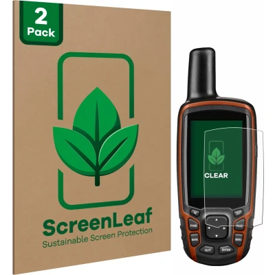 Afbeelding van ScreenLeaf Screenprotector voor Garmin GPSMAP 64s Duurzame schermbescherming Folie Beschermfolie transparant (2 Stuks)