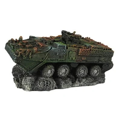 Afbeelding van Aqua Della Aquariumdecoratie Vissen Leger Tank S 15,5x10x8,1cm 1st