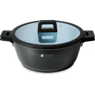 Afbeelding van Dorsch Braadpan Proglider Marble ø 22 cm / 3 liter Keramische anti aanbaklaag Voor alle warmtebronnen PFOA &amp; PFAS vrij