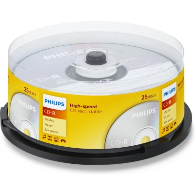 Afbeelding van CD R Philips 80Min 700MB 52x SP (25)