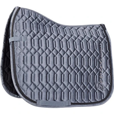 Afbeelding van Harry&#039;s Horse Zadeldekje Denici Cavalli Indigo Velvet Dressuur Staalblauw Full
