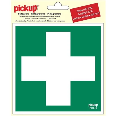Afbeelding van Pickup Pictogram Vinyl 15x15cm Eerste Hulp