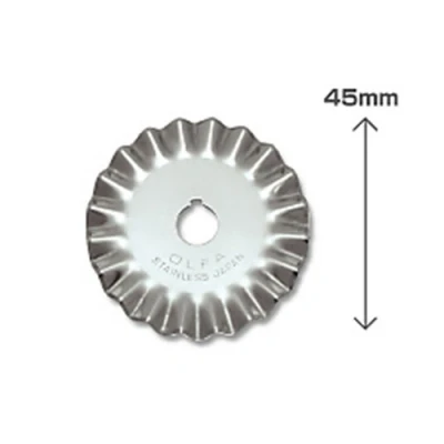 Image de Olfa PIB45 1 lames de rechange rotative dentelée pour cutter RTY 2/DX 45 mm