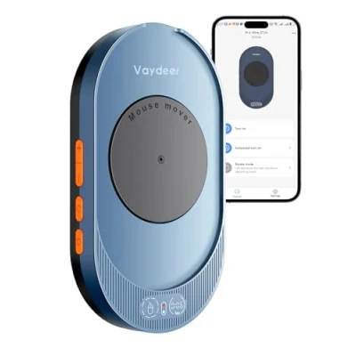 Afbeelding van Vaydeer M4 Utra Mouse Mover met app, ondetecteerbaar muisroerapparaat afstandsbediening en timerfunctie, onbemande bewegingssimulatie voor computerwekker