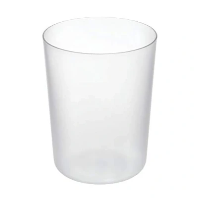 Afbeelding van iDesign Ronde afvalemmer, kleine afvalemmer van robuust kunststof in modern design, veelzijdige prullenbak voor badkamer, kantoor, keuken enz., wit