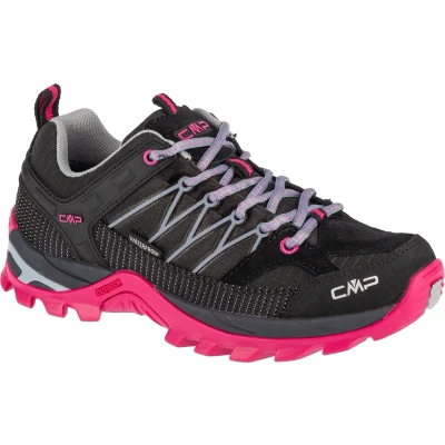 Afbeelding van CMP Rigel LOW Trekking SHOE WP Outdoorschoenen, Dames, Maat: 37, Antracite/fuxia Leer/ synthetisch