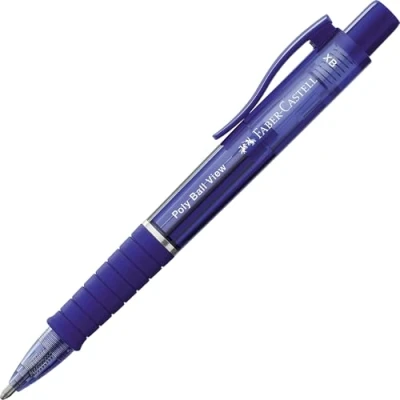 Afbeelding van Faber Castell balpen Poly Ball View admiraal blauw FC 145751
