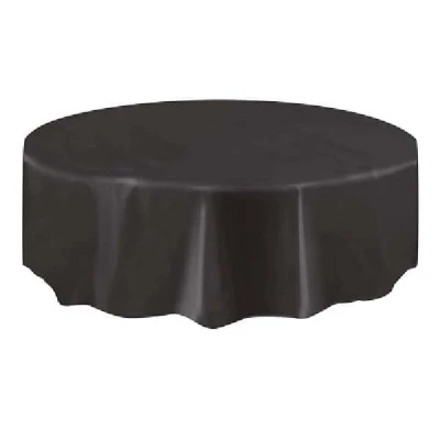 Afbeelding van Tafelkleed rond zwart 213cm