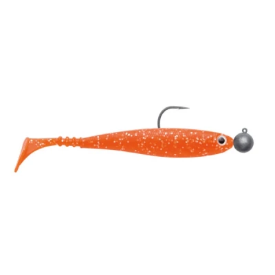 Afbeelding van Jackson Zanderbait Rigged Orange Glitter 14cm (14g) (2 stuks) Shad