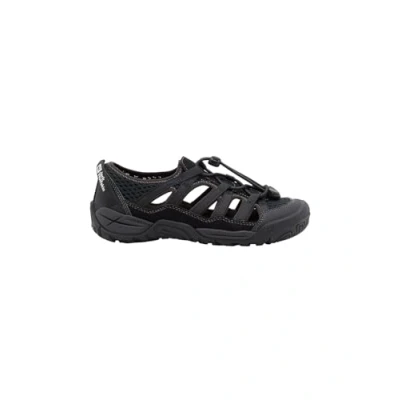 Afbeelding van Jack Wolfskin Levente Unisex Outdoorsandalen voor kinderen, Maat: 26, Black Leer en textiel