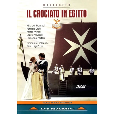 Afbeelding van Michael Maniaci, Patrizia Ciofi, Marco Vinco, Iorio Zennaro, Silvia Pasini, Fernando Portari, Teatro la Fenice Orchestra Meyerbeer: Il Crociato In Egitto (2 DVD)