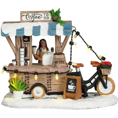 Afbeelding van LuVille Kerstdorp Miniatuur Coffee to go L13,5 x B8 H11 cm