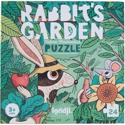 Afbeelding van Londji puzzel en zoekspel rabbit&#039;s garden 2x24st