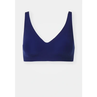 Afbeelding van Zero Feel Comfort bh Soft Bra 2.0 Bralette Naadloze top met sluiting Zachte brede bandjes M Blauw