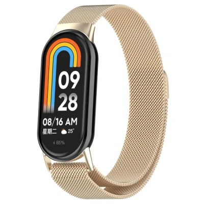 Afbeelding van Milanese band Vintage goud Xiaomi Smart 8 RVS