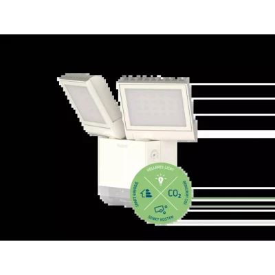 Afbeelding van Theben LED buiten wandlamp theLeda S17 100, wit, sensor