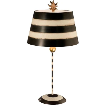 Afbeelding van Flambeau LED Tafellamp South Beach 1X E27 Max 60W Black, Putty &amp; Gold Leaf