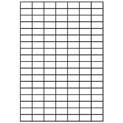 Afbeelding van A4 etiketten 28,5 x 16 mm wit (100 vel)