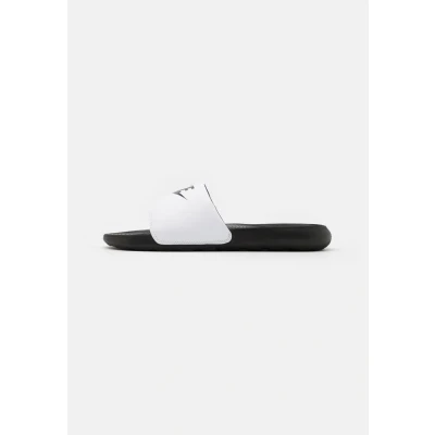 Afbeelding van Nike Sportswear Victori ONE Slide Muiltjes, Heren, Maat: 49.5, Black/white Hoogwaardig imitatieleer