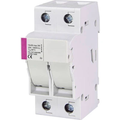 Afbeelding van ETI 002540203 EFH 10 DC 2p Zekeringhouder Geschikt voor Buiszekering 10.3 x 38 mm 25 A 1000 V 1 stuk(s)