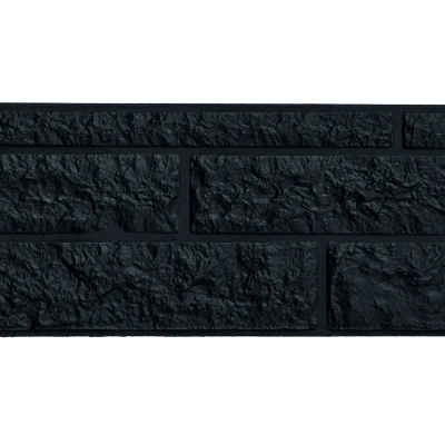 Afbeelding van Beton onderplaat met rotsmotief, 180cm (36cm hoog), antraciet gecoat