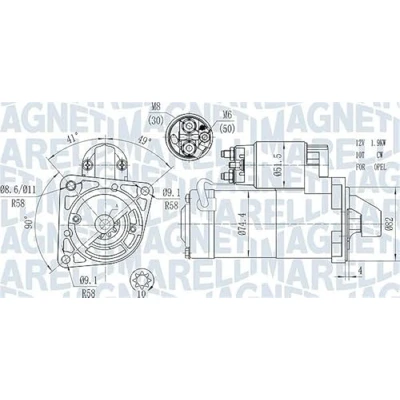 Afbeelding van Magneti Marelli Starter 063721428010