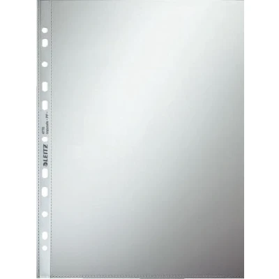 Afbeelding van Leitz geperforeerde showtas 80 micron, glashelder, pak van 100 stuks showtassen