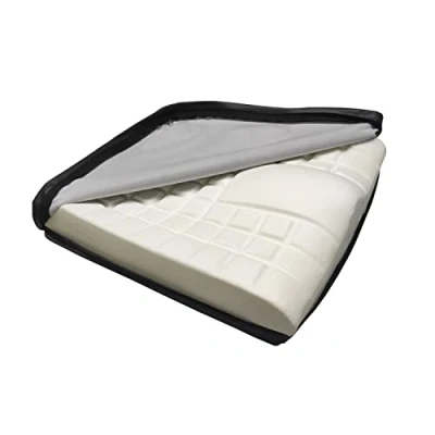 Afbeelding van Mobiclinic, anti decubitus kussen, met visco elastisch schuim, waterdichte overtrek, kussen voor rolstoel, fauteuil, kantoor, 80 kg/m3