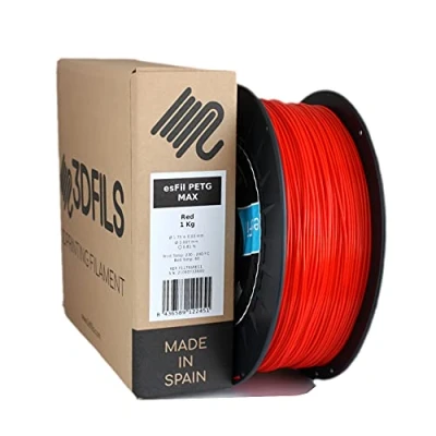Afbeelding van 3DFILS PETG filament rood voor 3D printen (1,75 mm/1 kg, rood)