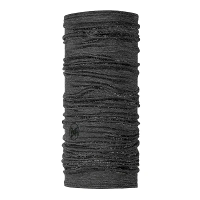 Afbeelding van Buff Lightweight Merino Wool Tubular Col Solid Grey Grijs Outdoor Sjaal