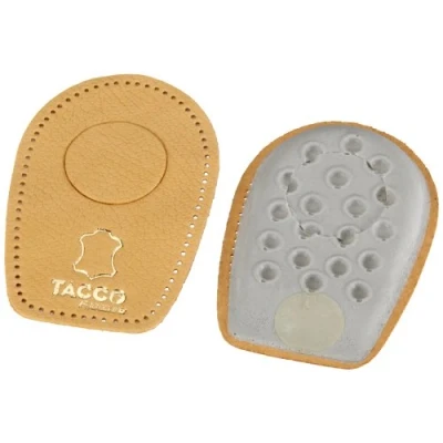 Afbeelding van Tacco Relax Hielkussen Tegen Hielspoor Hakverhoger Soft 1/2cm Leer Schuimrubber Schokdempend Maat 35/37