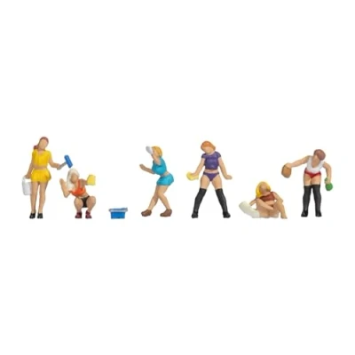 Afbeelding van NOCH 15947 H0 Sexy carwash figuren Geverfd, Zittend, Staand