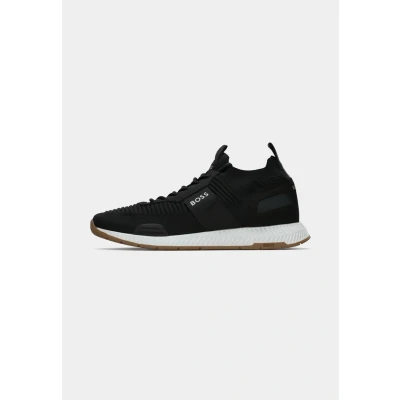 Afbeelding van BOSS Titanium RUNN KNST N Sneakers laag, Heren, Maat: 39, Charcoal four Polyester