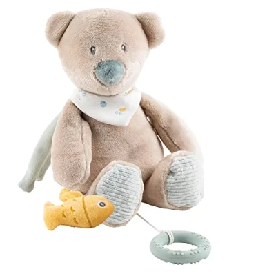 Afbeelding van Nattou Muziek Knuffel Beer Romeo, Jules en Sally 30 cm Beige