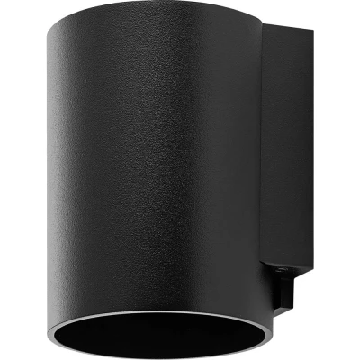 Afbeelding van Buitenwandlamp CAN, zwart, 1 lamp, Ø 8 cm IP65 metaal GU10