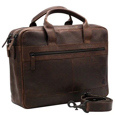 Afbeelding van Pylos59 Laptoptas / Werktas 15.6 inch Leer Bora Bruin