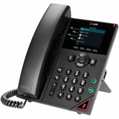Image de Poly VVX 250 Téléphone VoIP (conférence) à trois capacité d&#039;appel SRTP, SIP, SDP, RTP 4 lignes noir