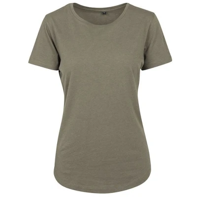 Afbeelding van Build your Brand Ladies ́ Fit Tee BY057 OLIVE