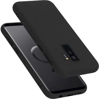 Afbeelding van Cadorabo Hoesje geschikt voor Samsung Galaxy S9 PLUS in LIQUID ZWART Beschermhoes gemaakt van flexibel TPU silicone Case Cover