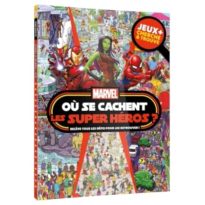 Afbeelding van OU SE CACHENT LES SUPER HEROS CHERCHE ET TROUVE