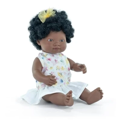 Afbeelding van MINILAND Pop Afrikaans Meisje 38cm.