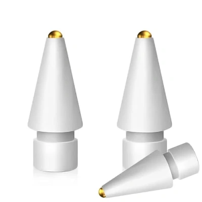 Afbeelding van MMOBIEL 0,5mm Metalen Pencil Tips Geschikt voor Apple 1e &amp; 2e Generatie 3 Stuks Punten iPencil Nibs Vervanging Wit