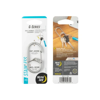 Afbeelding van Nite Ize G Series Karabijnhaak Zilver #3