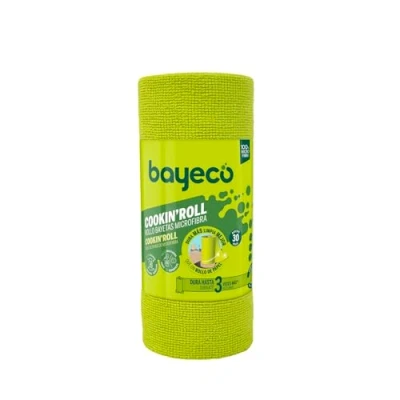 Afbeelding van Bayeco Cookin&#039;Roll Microvezeldoekenrol, 30 stuks, semi wegwerp, scheur en USA, x 22 cm