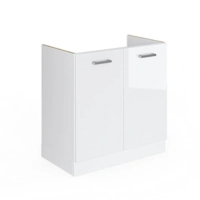 Afbeelding van Vicco Wastafelkast R Line, Wit/Wit, 80 cm zonder werkblad