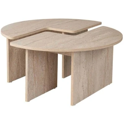 Afbeelding van Asir Salontafel Travertijn 90 x 41 cm