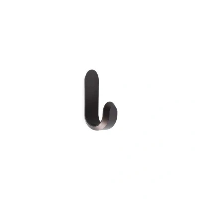 Afbeelding van Normann Copenhagen Curve Mini Hooks Wandhaken Mat Bruin H 5,8 x B 2,1 D 3 cm (2 stuks)