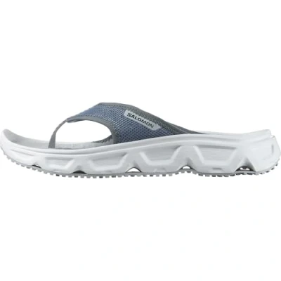 Afbeelding van Salomon Reelax Break 6.0 Outdoorsandalen, Heren, Maat: 41 1/3, blue ashes/white/pearl Textiel
